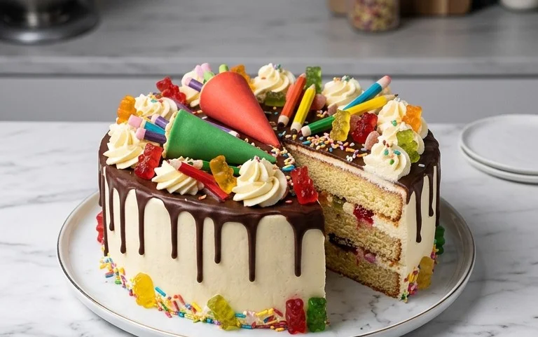 Schultüten-Torte Einschulung: Einfaches Rezept & Deko