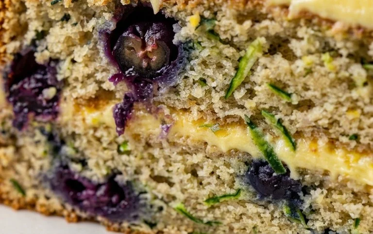 Blueberry Zucchini Cake with Lemon Buttercream