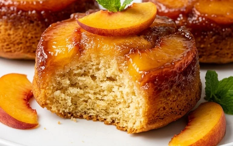 Peach Upside Down Mini Cakes