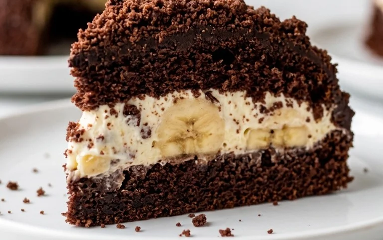 Maulwurfkuchen mit Banane