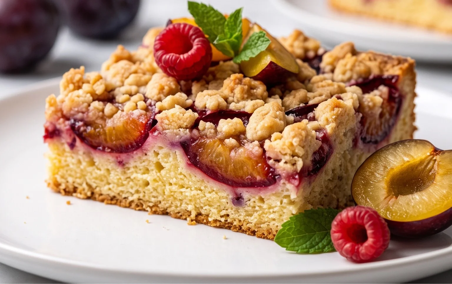 Pflaumenkuchen mit Butter-Zimt-Streuseln