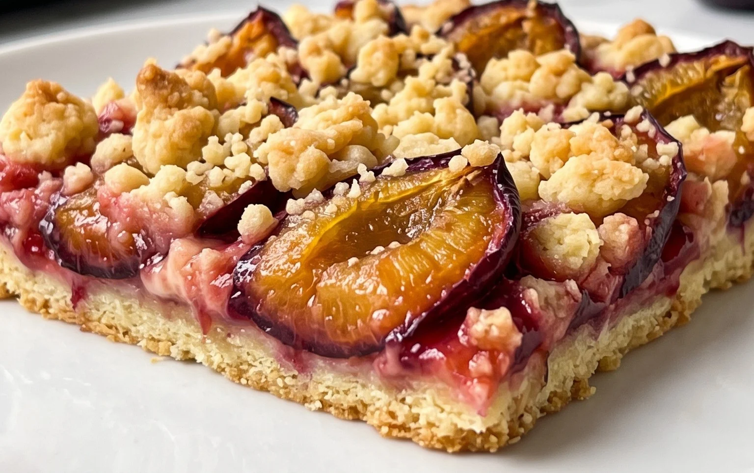 Zwetschgendatschi mit Streusel und Mürbteig vom Blech