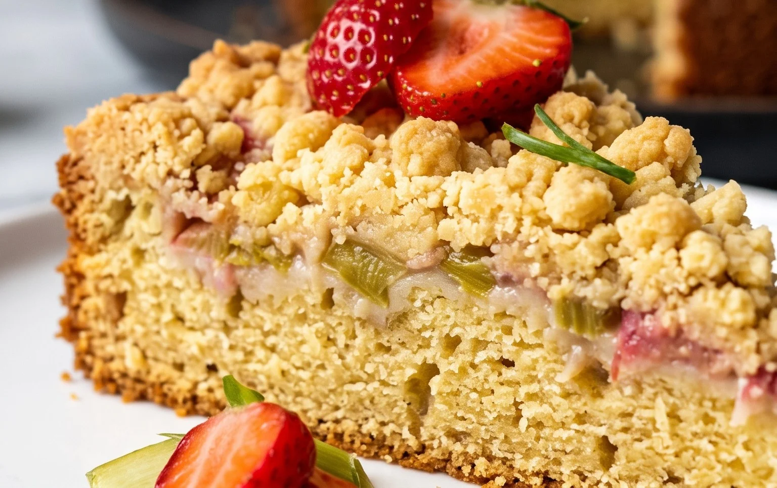 Rhabarberkuchen mit Streusel – Rezept für Eilige